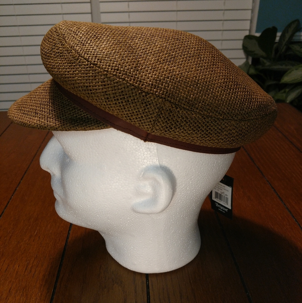 Brixton-Brook Toyo Straw Fiddler Cap Limited-BRN